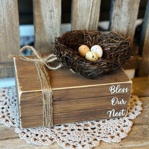 Bless Our Nest Mini Wooden Bookstack